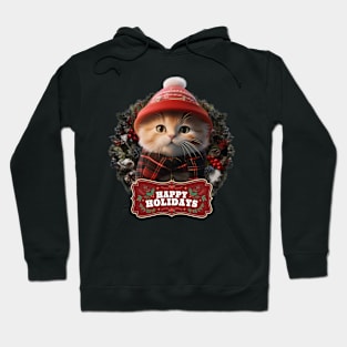 Christmas kitten Hoodie